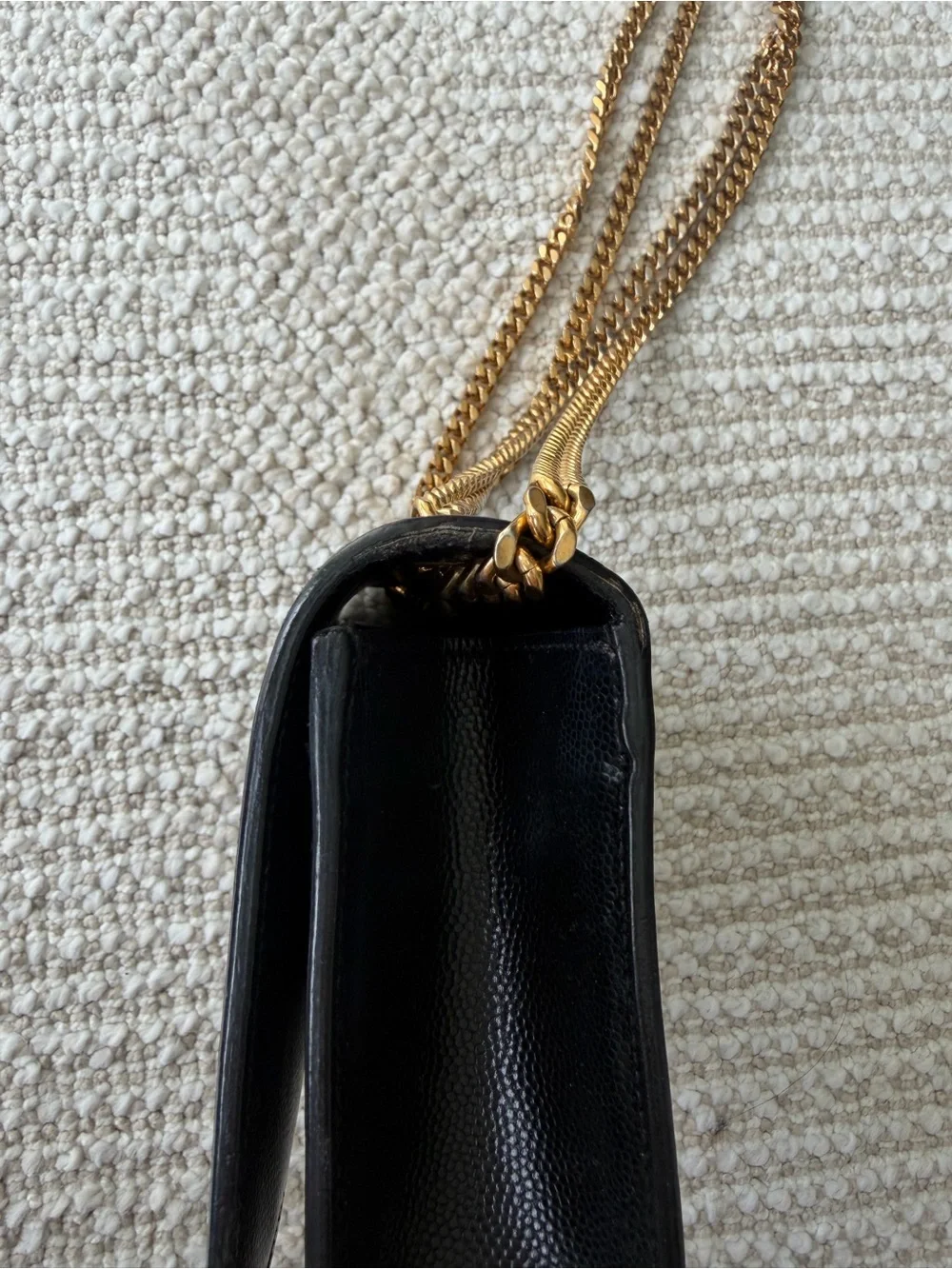 YSL Kate Small Bag - Yves Saint Laurent Kate Black Crossbody with Gold Chain